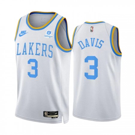 Dres Los Angeles Lakers Anthony Davis 3 2022-23 Classic Edition Bijela Swingman